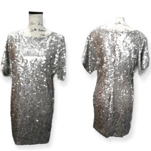 Jodi Kristopher  sequined prom dress